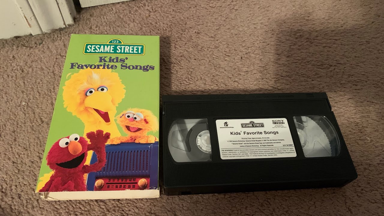 Opening to Sesame Street: Kids’ Favorite Songs 1999 VHS (2004 Reprint ...