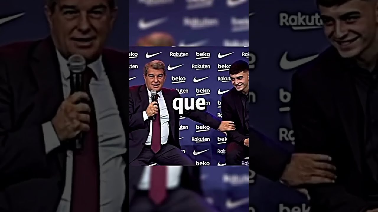 Laporta can't forget Messi😢 #Pedri - YouTube