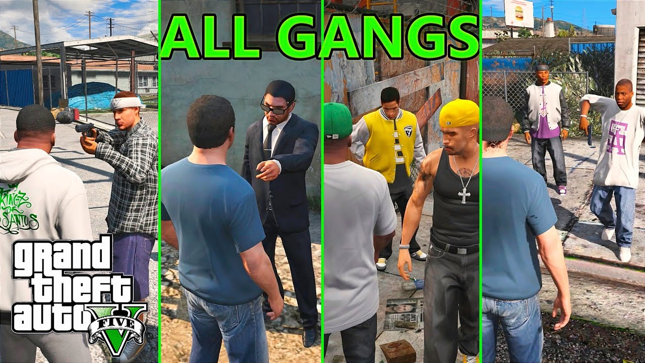 GTA 5 - All Gangs and Criminal Organizations - YouTube