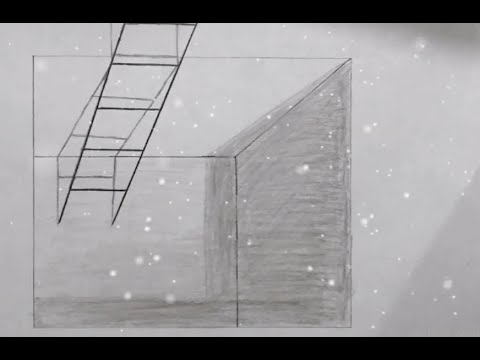 Draw An Impossible #3D Stair in a room #Illusion Drawing # ...