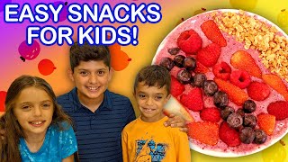 3 No-Cook Afternoon Snacks Kids Can Make!  | Universal Kids