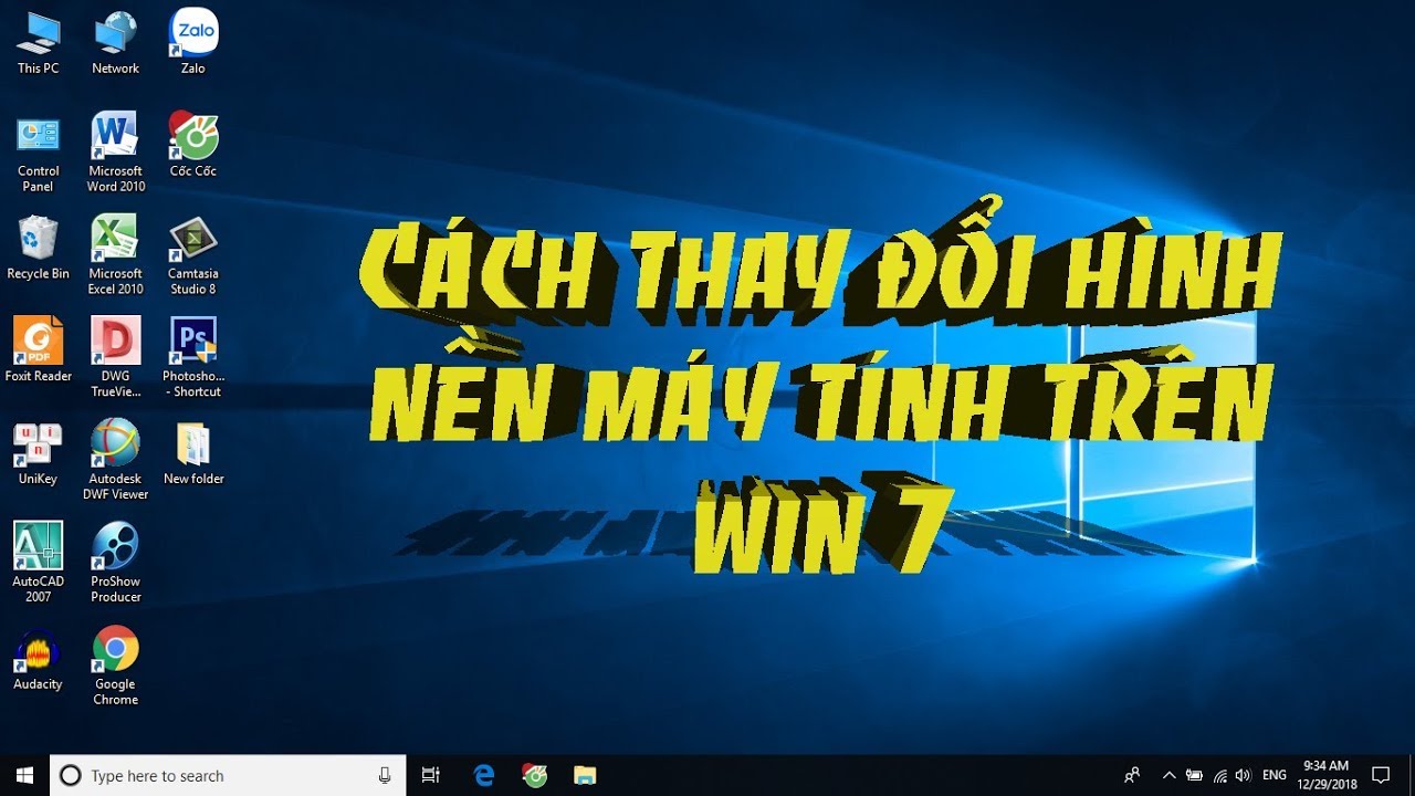 Cách cách đặt ảnh nền cho máy tính win 7 để tạo không gian làm việc độc đáo