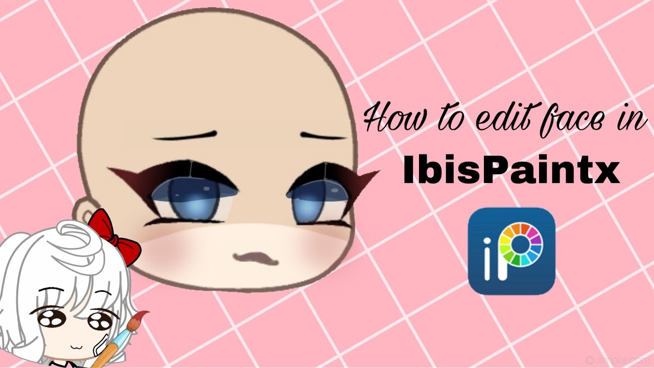 Full face editing tutorial for beginners|gacha life/ibispaintx - YouTube