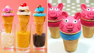 MOST AMAZING Peppa Pig Ice Cream Desserts | Ice Cream Cone Cake Pops & more