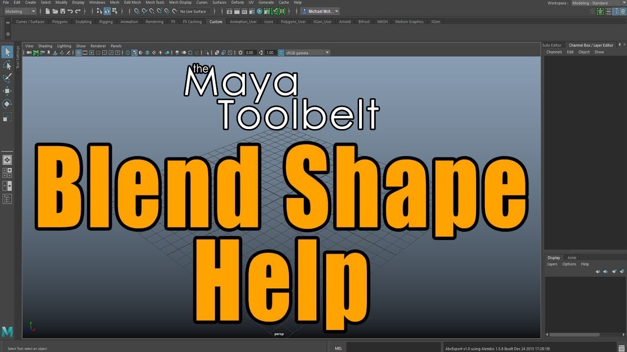 The Maya Toolbelt - Blend Shape Help! - YouTube