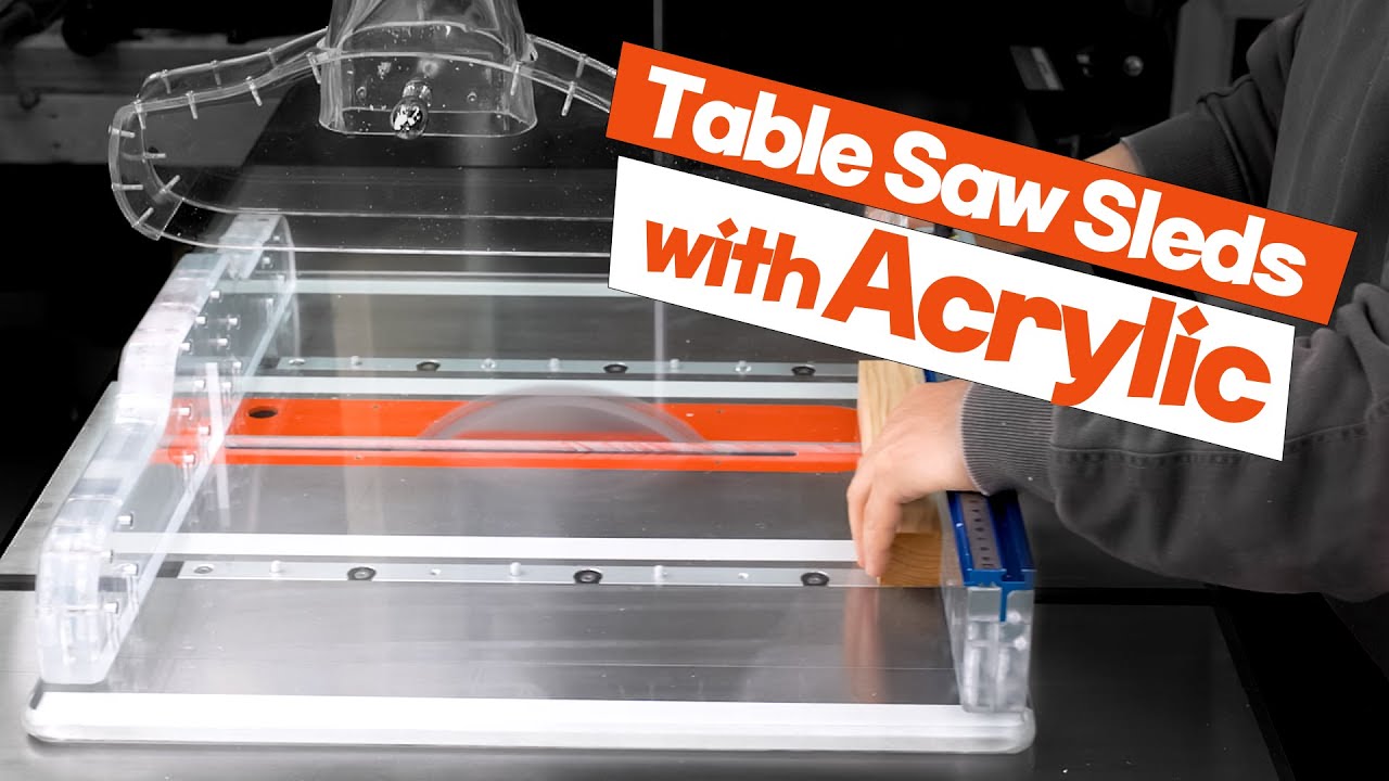 Table Saw Sleds with Acrylic / DIY / Remake - YouTube