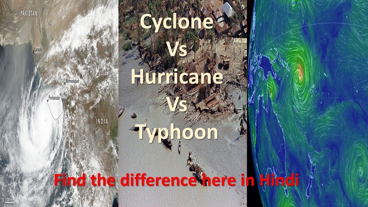 Cyclone vs Hurricane vs Typhoon | Difference between cyclone vs ...