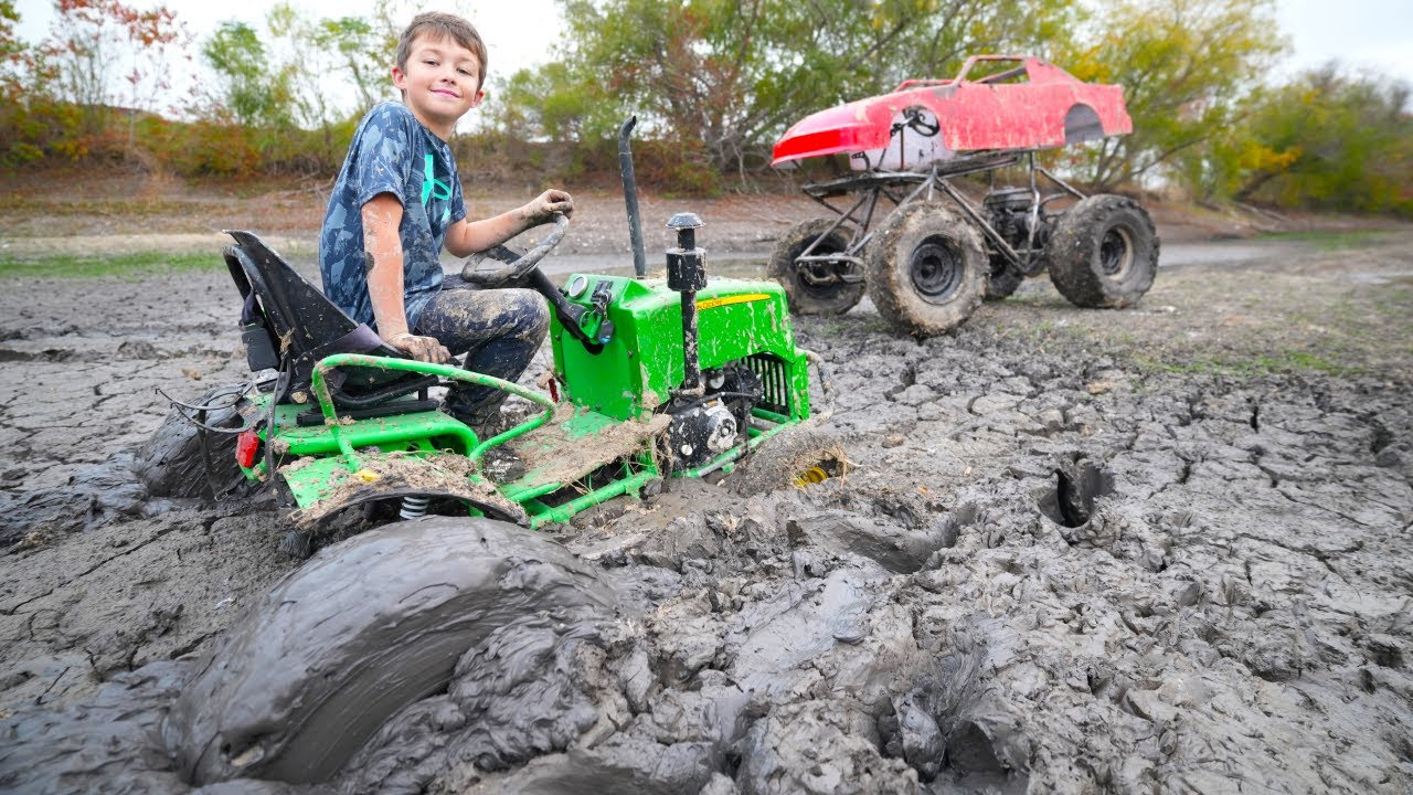 Hudson's Favorite Adventures Playing with Mud and Tractors on the Farm Compilation