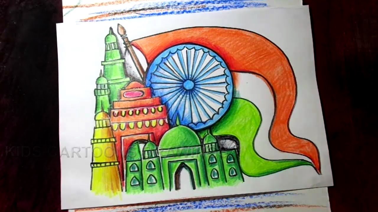 Republic Day Drawings For Children - Hope you like it tap the thumbs up ...