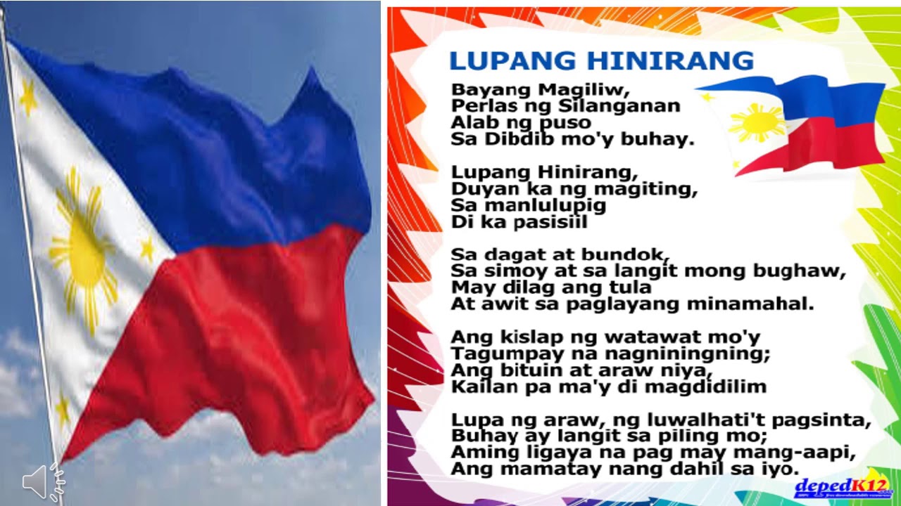 National Anthem of the Philippines Minus One - YouTube