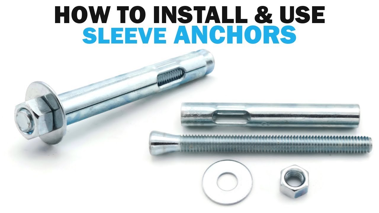 How To Install Concrete Masonry Sleeve Anchors Fasteners