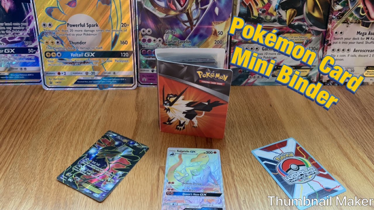 Pokemon Card Mini Binder - YouTube