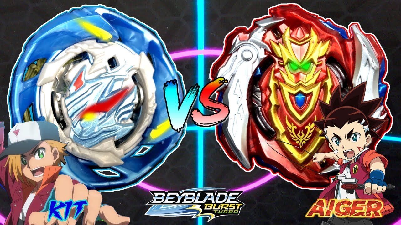 Turbo Achilles.00.Dm VS Air Knight.12E.Et BEYBLADE BURST TURBO BATTLE ...