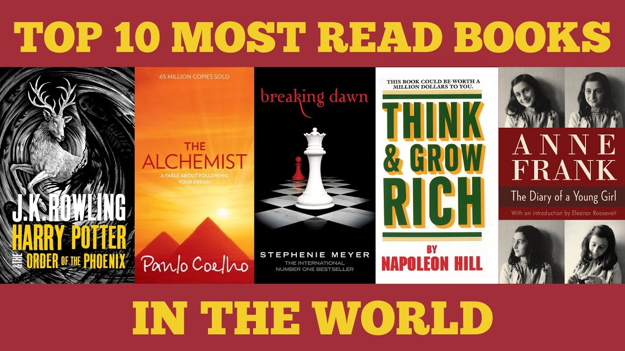 Top 10 Most Read BOOKS in the World YouTube