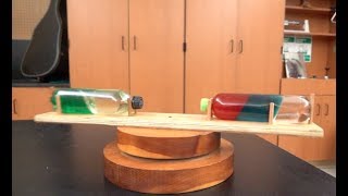 Spinning bottles--Simple centrifuge // Homemade Science with Bruce Yeany