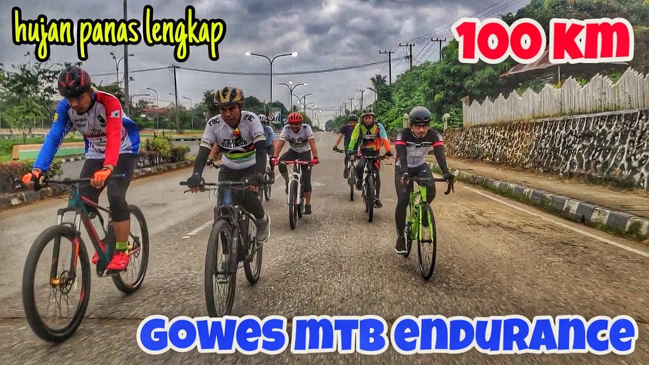 Gowes MTB endurance 100 km || Latihan endurance - YouTube