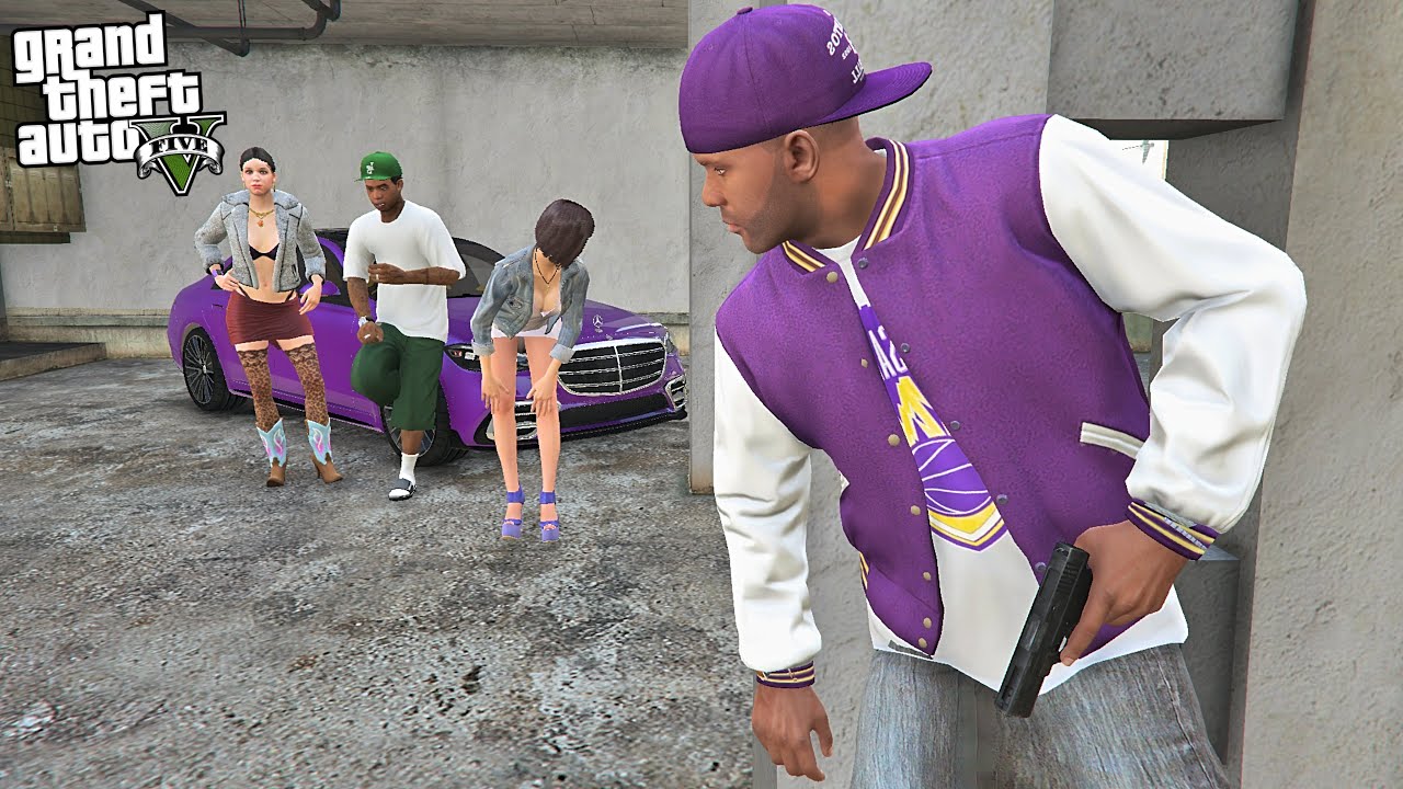 FRANKLIN STEALING BACK MERCEDES FROM LAMAR IN GTA 5!!! - YouTube