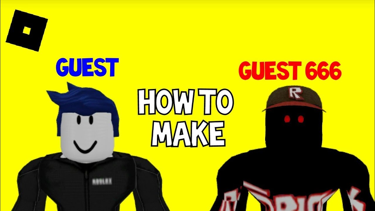 How to make a Guest and Guest 666 in Roblox - YouTube