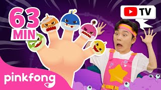 new zombie shark finger family best hoi songs zombies and monsters official pinkfong