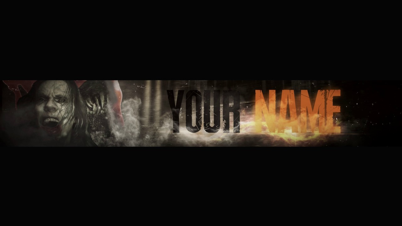 Free Banner Template #6 - Resident Evil 7 Style - YouTube