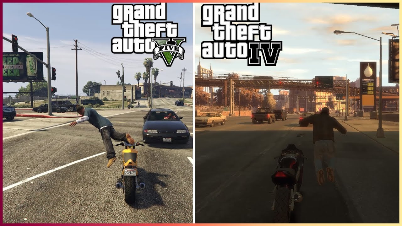 Is GTA 4 better than GTA 5 ？ Physics and Details Comparison - YouTube