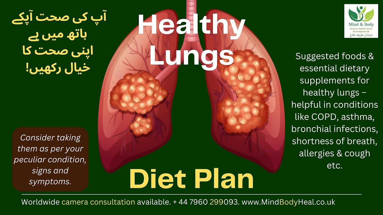 Diet plan for lungs disorders like asthma, COPD, bronchitis, cough ...