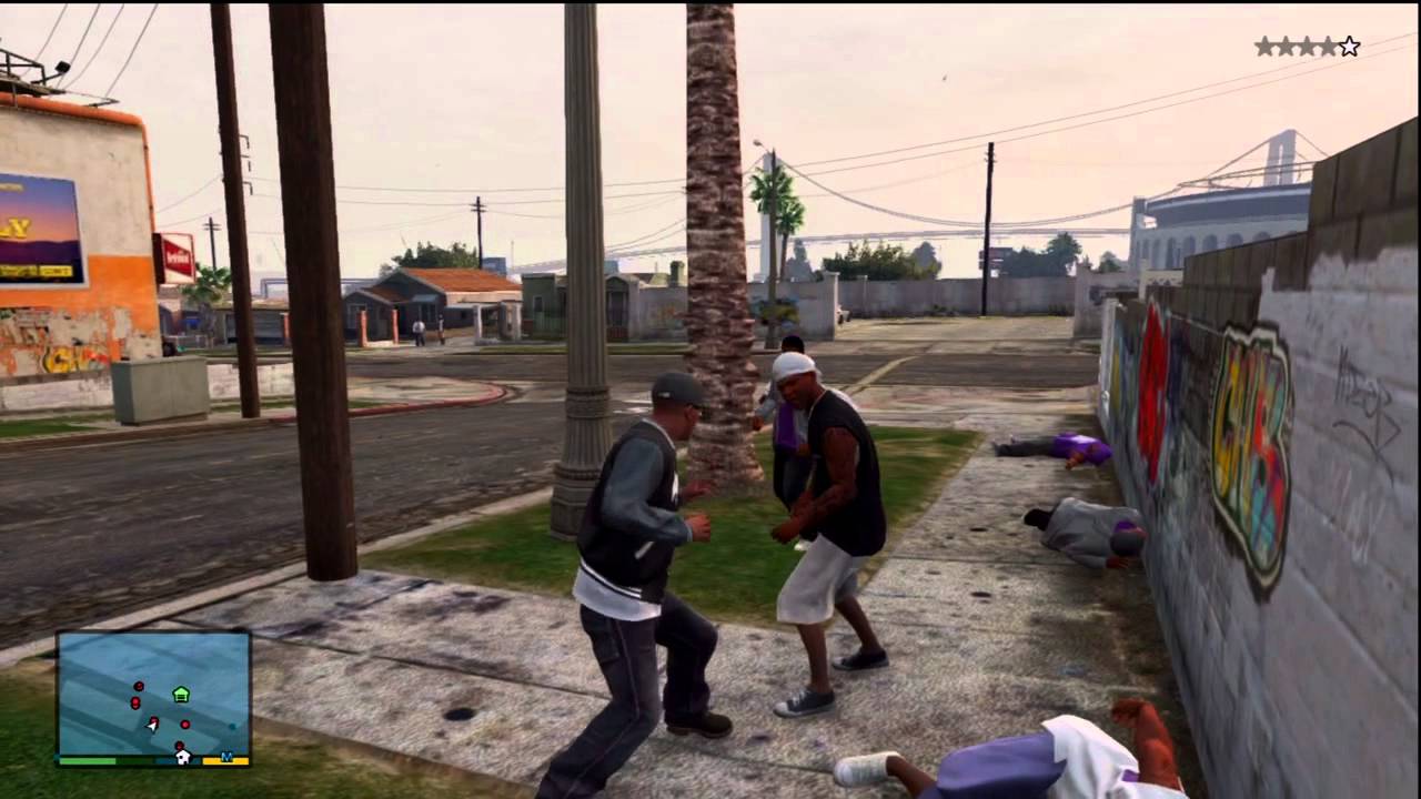 Gta 5 gang fight - YouTube