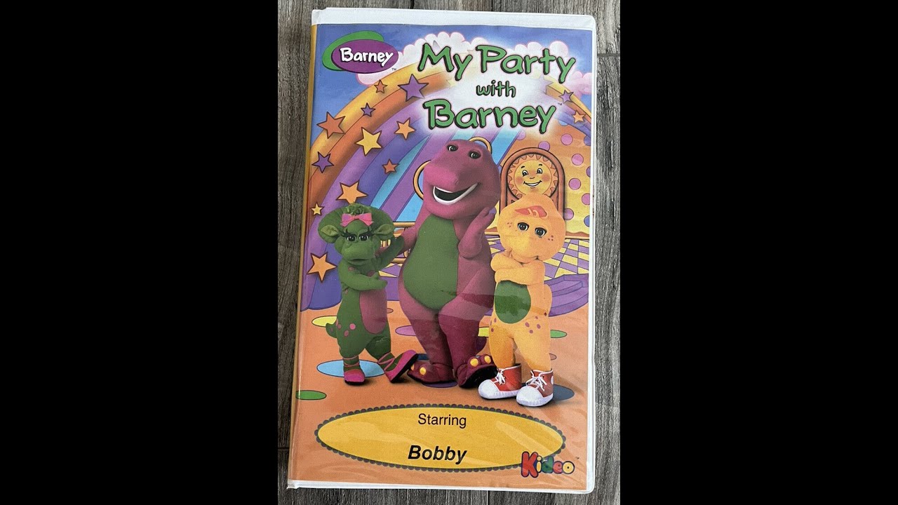 My Party with Barney 1998 VHS Kideo Starring Bobby - YouTube