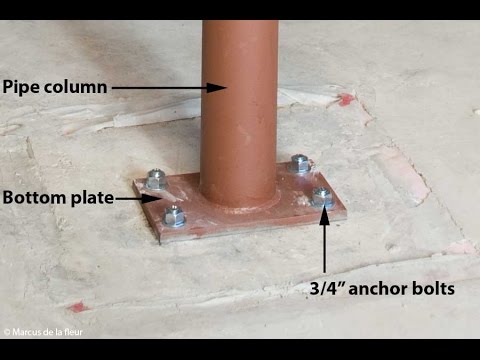 Stiffener Plates On Pipe Column, Anchor Bolts Installed On, 60% OFF