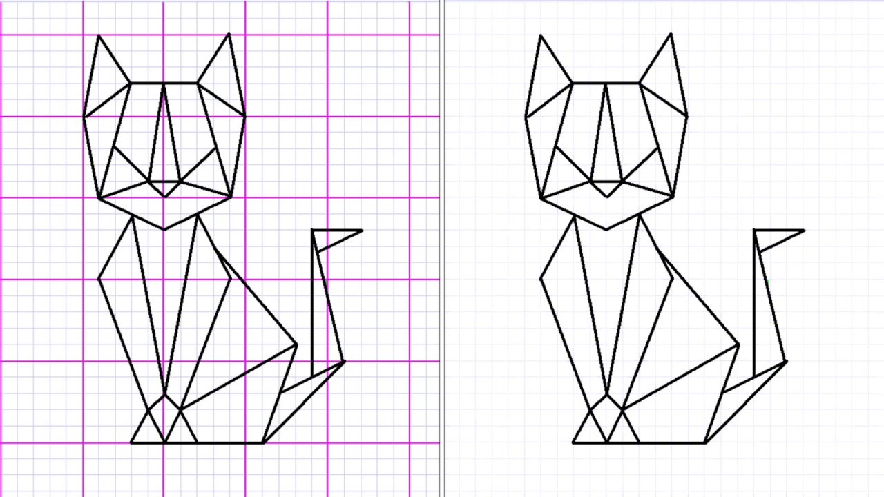 gatos en figuras geometricas Gran venta OFF-55%