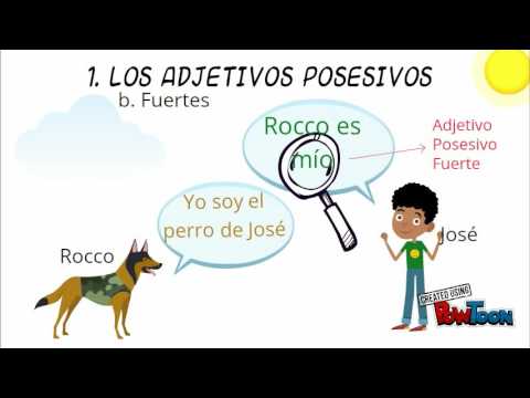 Los adjetivos y pronombres posesivos - YouTube