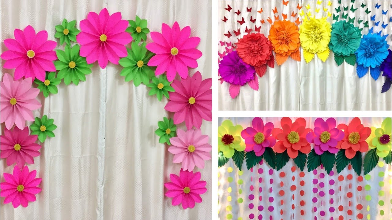 3 EASY PAPER FLOWERS DECORATION IDEAS FOR ANY OCCASION AT HOME ...