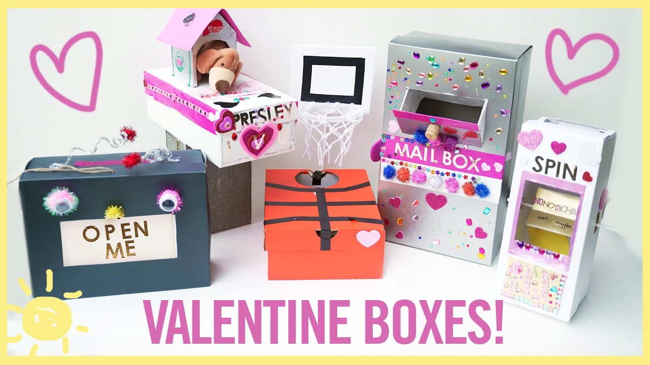 PLAY | 5 Epic Valentine\'s Day Boxes & Projects! - YouTube