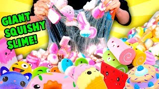 Adding Too Much Ingredients To Slime... But Using Squishies!