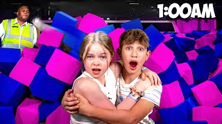 My Daughter's 24 HOUR TRAMPOLINE PARK Challenge