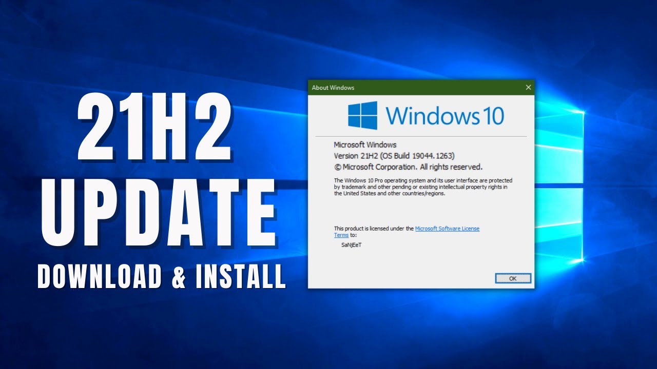 How To Download And Install Windows 10 21h2 November 2021 Update - Vrogue