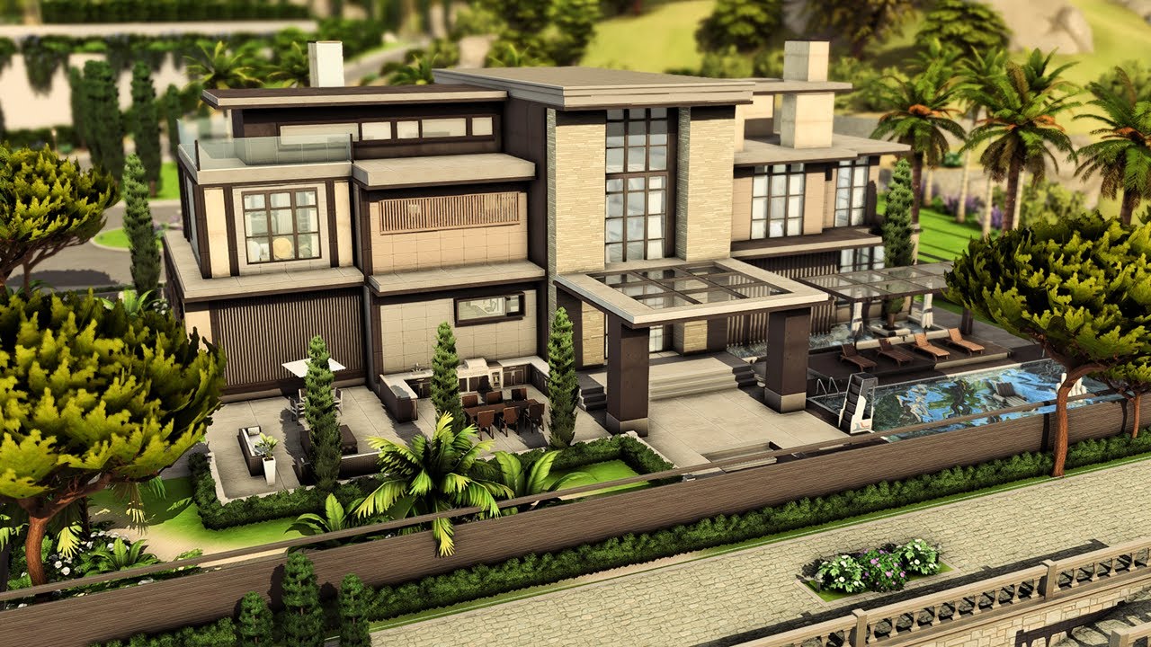 NOVO KIT: MANSÃO MODERNA LUXUOSA - The Sims 4 Speed Build - YouTube