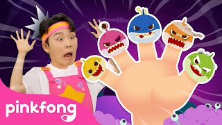 zombie shark finger family finger family song spooky baby sharks everywhere pinkfong official