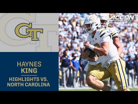 GT's Haynes King Showcases His Wheels Against UNC