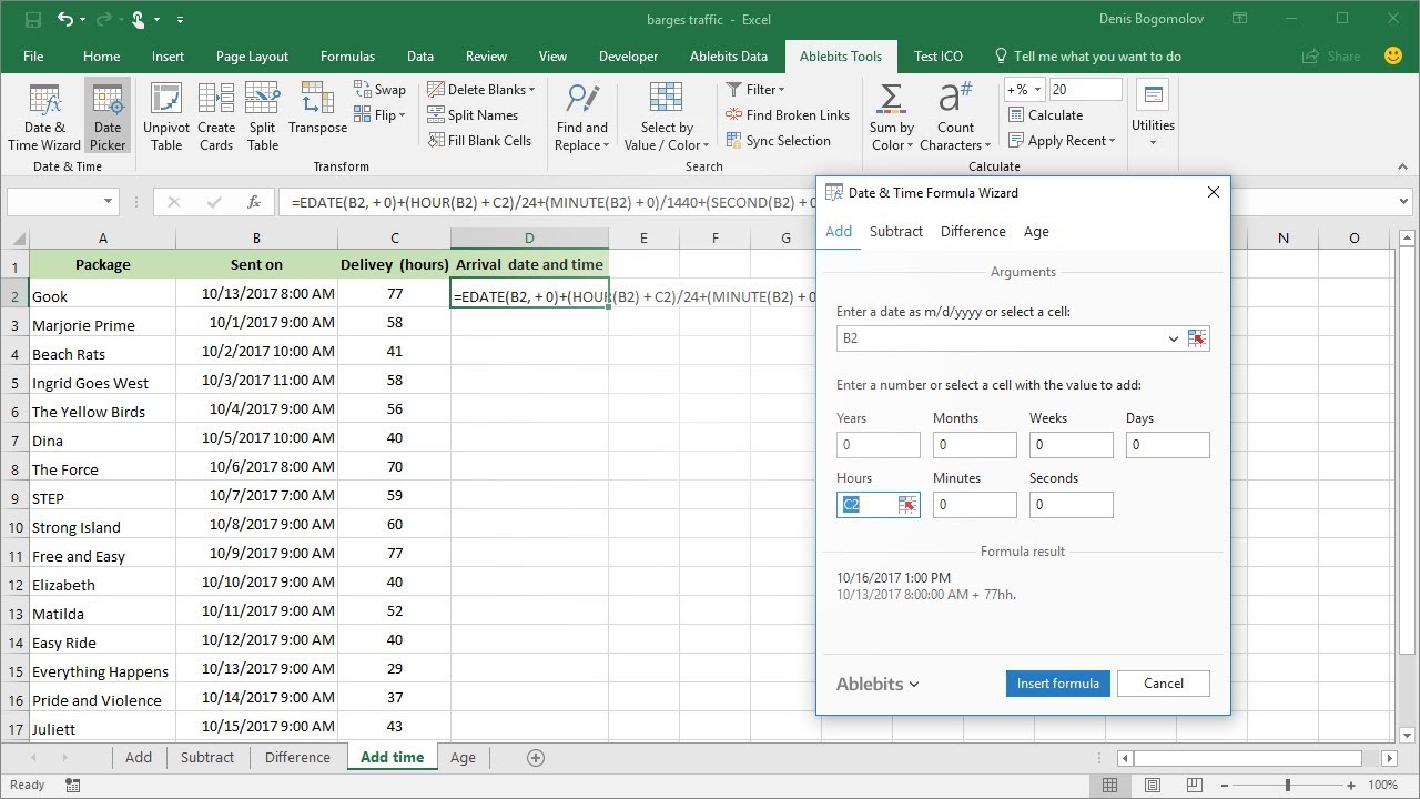 Excel date formulas made easy - YouTube