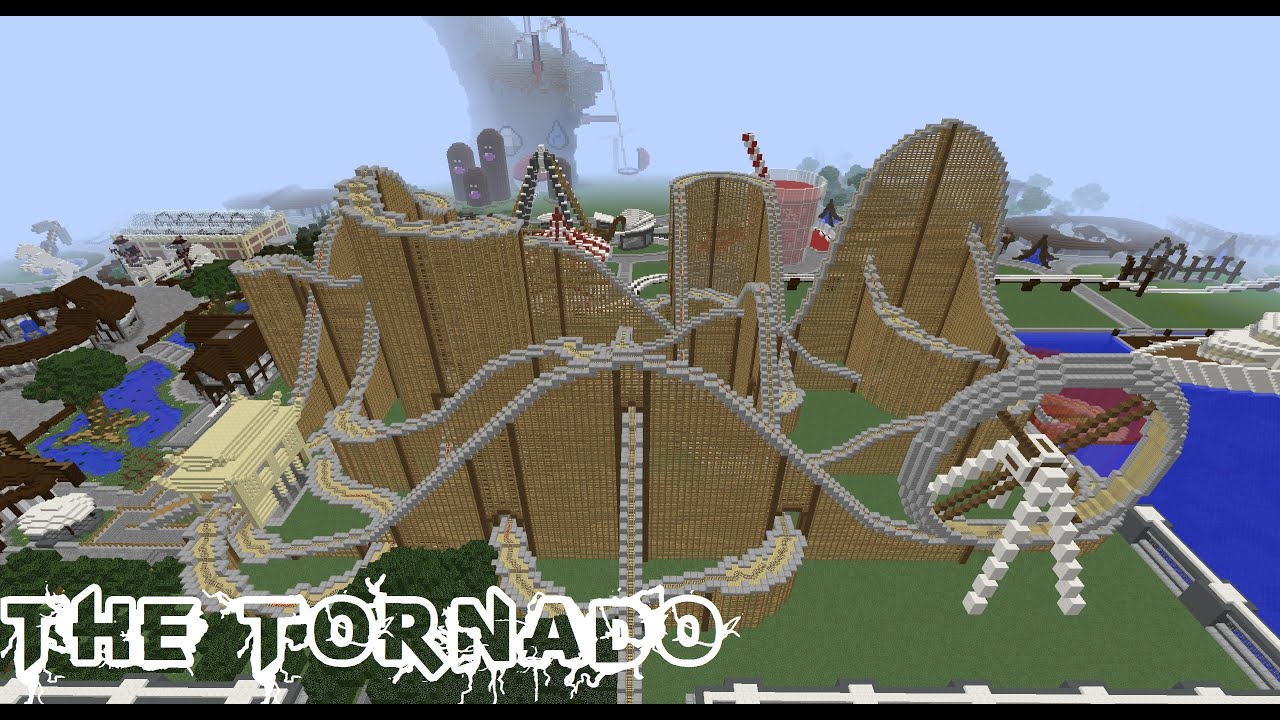 Minecraft Roller Coaster - The Tornado (4Min) ★ - YouTube