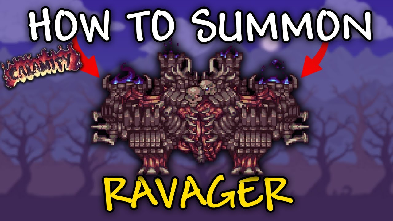 How to summon RAVAGER in Terraria Calamity mod | RAVAGER Calamity mod ...