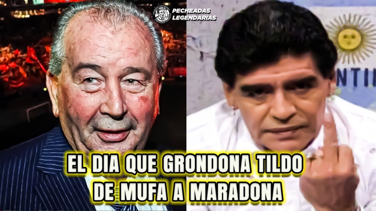 El Dia que GRONDONA tildo de mufa a MARADONA - YouTube