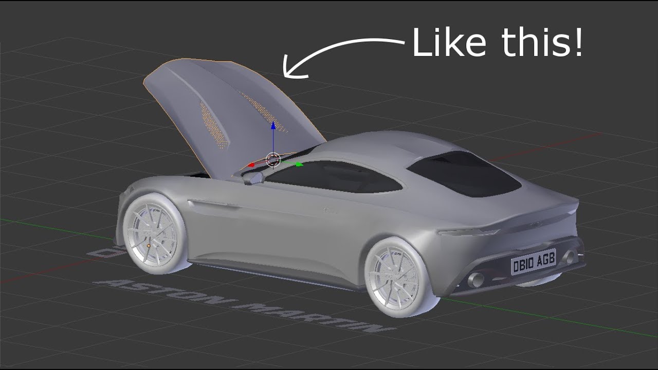 Blender Tutorial - Open the Hood of Your 3D Car Model - YouTube