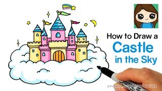 How to Draw a Castle in the Sky Easy