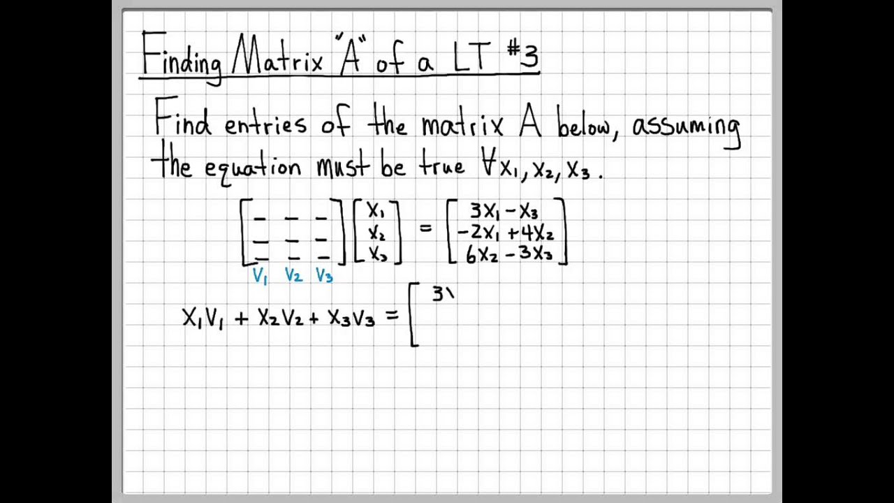 Linear Transformation Examples Linear Algebra