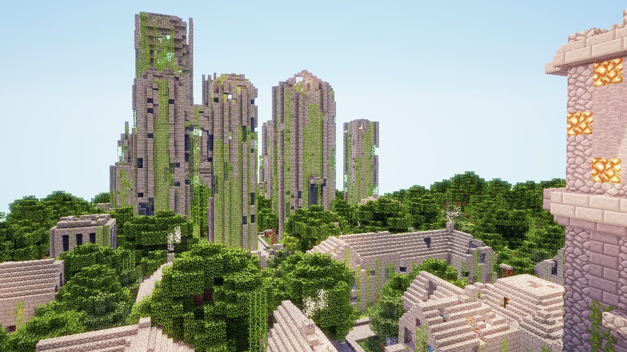 How To Minecraft: Build An Abandoned City - YouTube image.