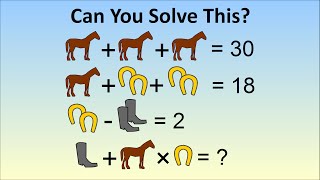 The Horse Horseshoe Boots Viral Algebra Problem - The Correct Answer Explained