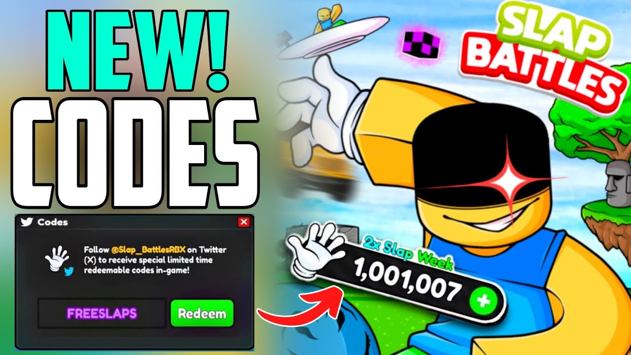 UPDATE!! *NEW* ALL WORKING CODES FOR SLAP BATTLES! ROBLOX SLAP BATTLES ...