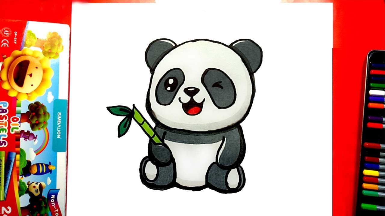 How to draw a cute panda - How to draw a cute panda - YouTube